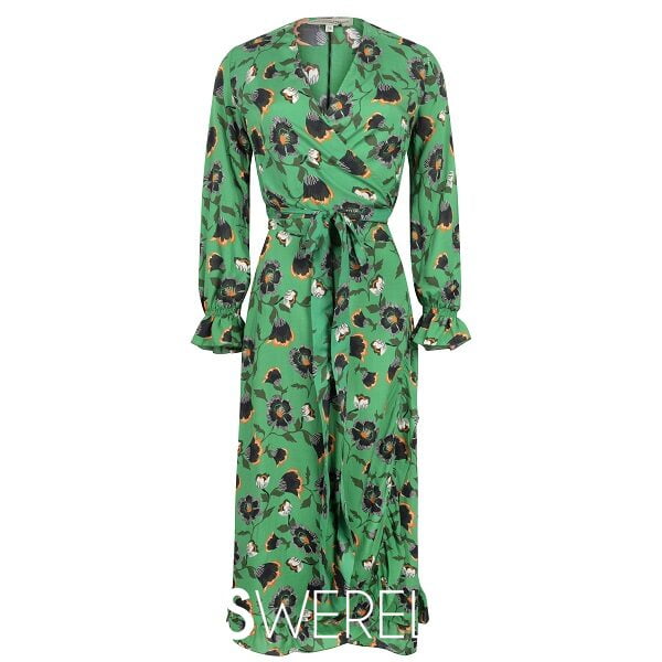 Babette Dress Green Flower