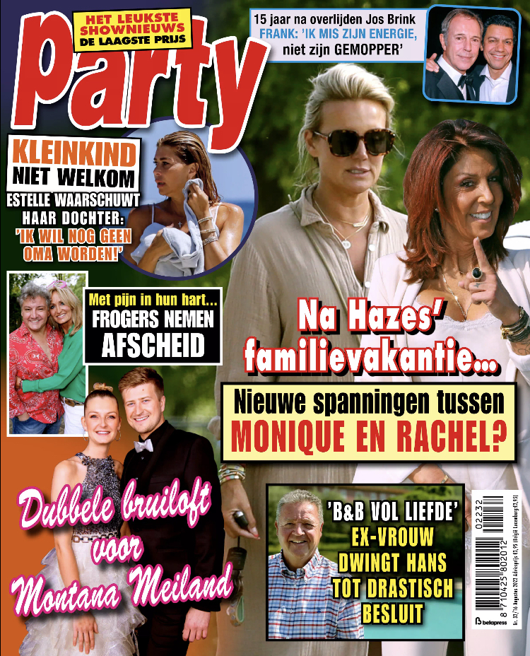 Tijdschrift Party 32 cover - augustus 2022