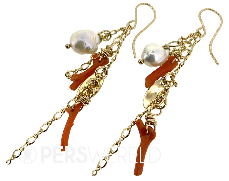 ilonaswebgems-oorbellen-met-koraal