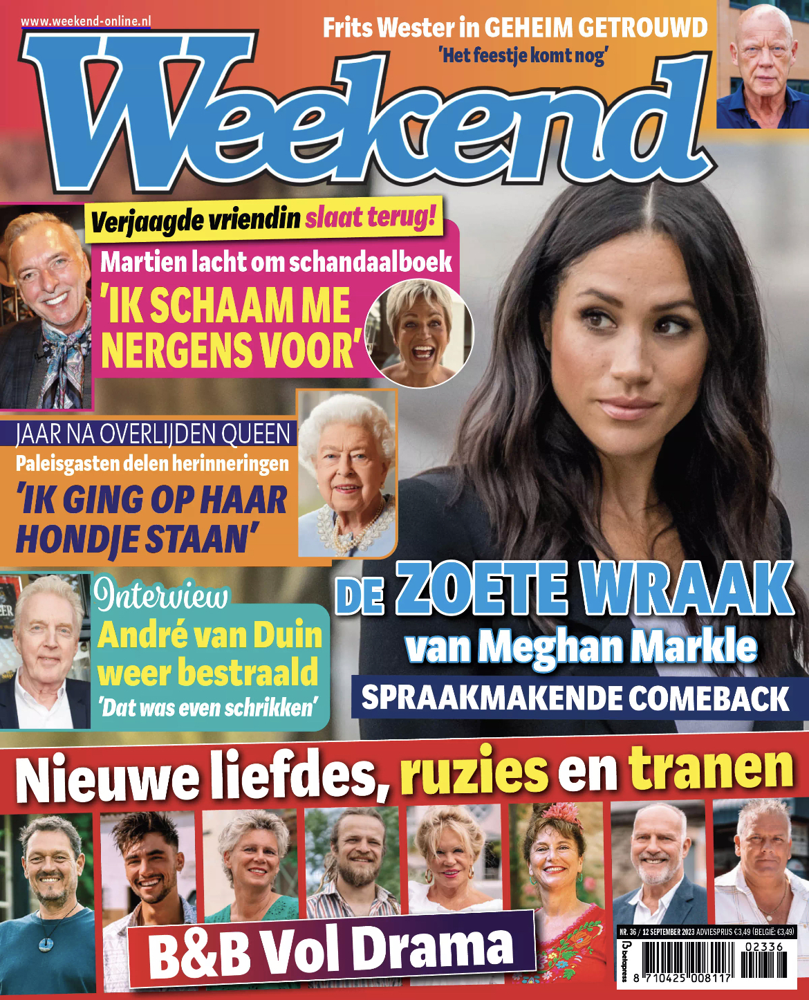 Tijdschrift Weekend 36 cover - september 2023