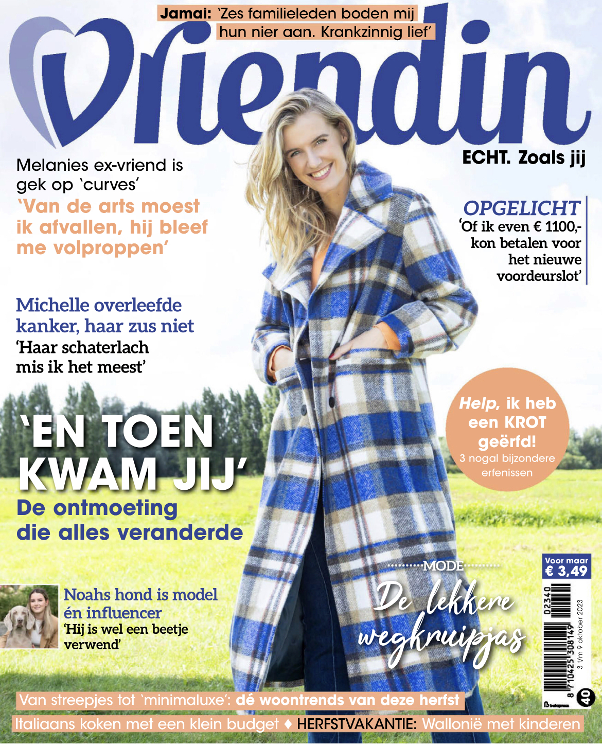 Tijdschrift Vriendin 40 cover - oktober 2023
