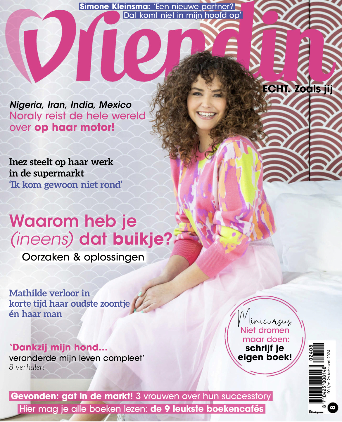 Tijdschrift Vriendin 8 cover - februari 2024