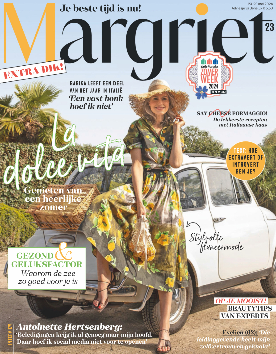 Tijdschrift Margriet 23 cover - mei 2024