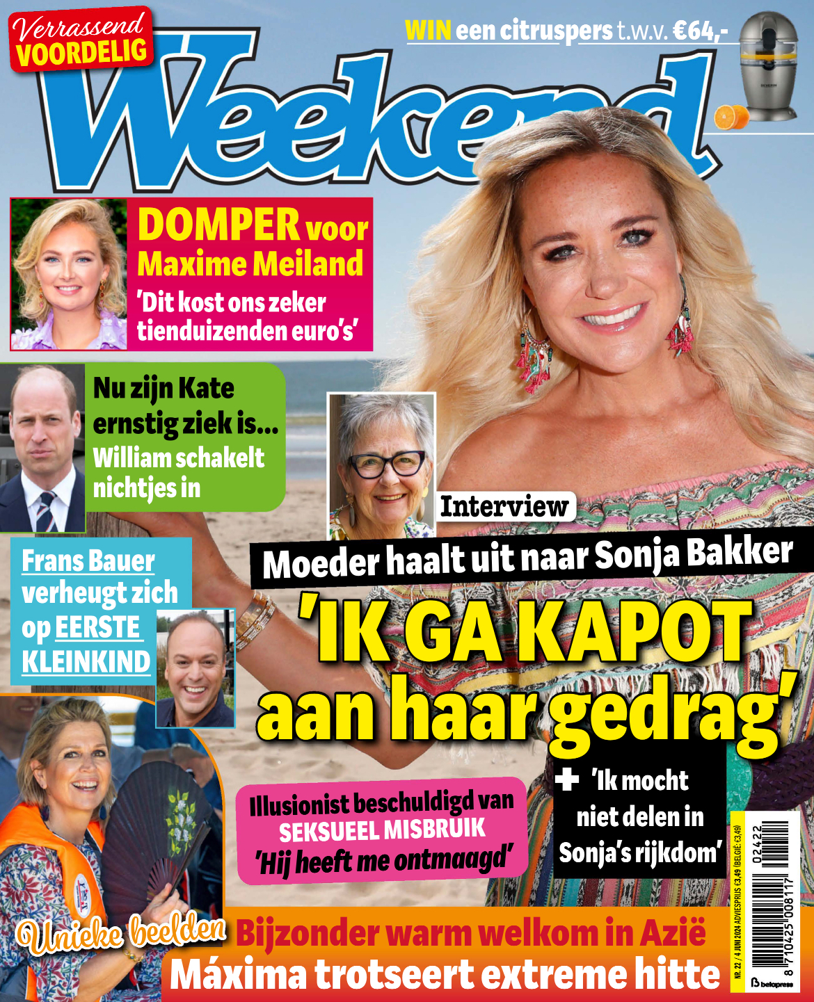 Tijdschrift Weekend 22 cover - juni 2024