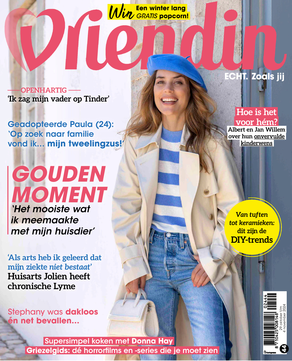 Tijdschrift Vriendin 44 cover - november 2024
