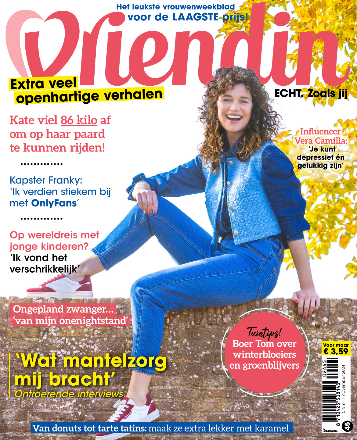 Tijdschrift Vriendin 45 cover - november 2024