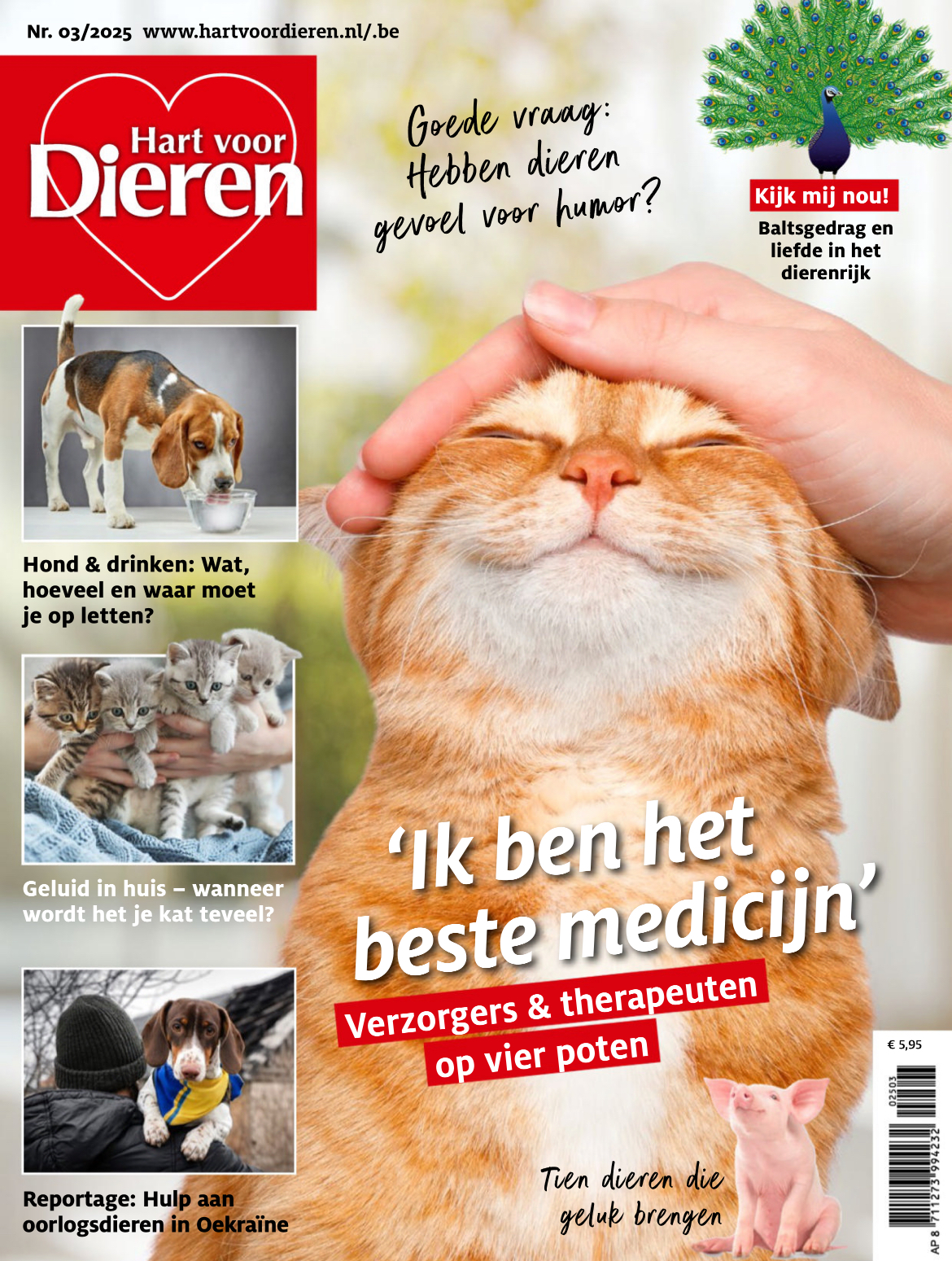 Tijdschrift Hart voor Dieren 3 cover - maart 2025
