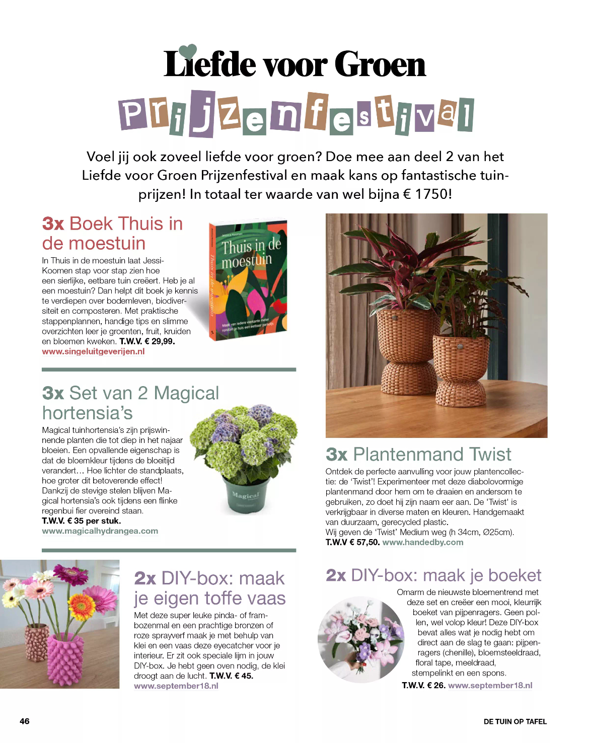 Tijdschrift De Tuin Op Tafel 1 - mei 2025