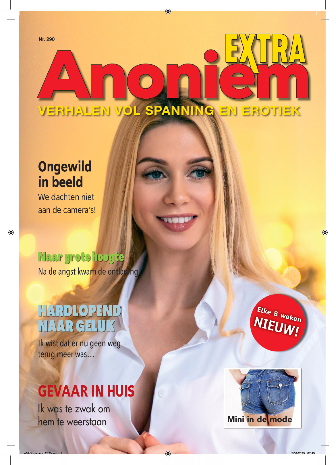 Tijdschrift Anoniem Extra 290 cover - mei 2025