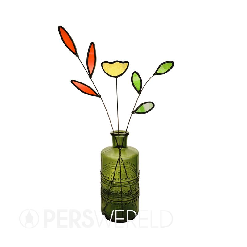 glassbyhan-vaas-met-glas-in-lood-bloemen-forest-glow