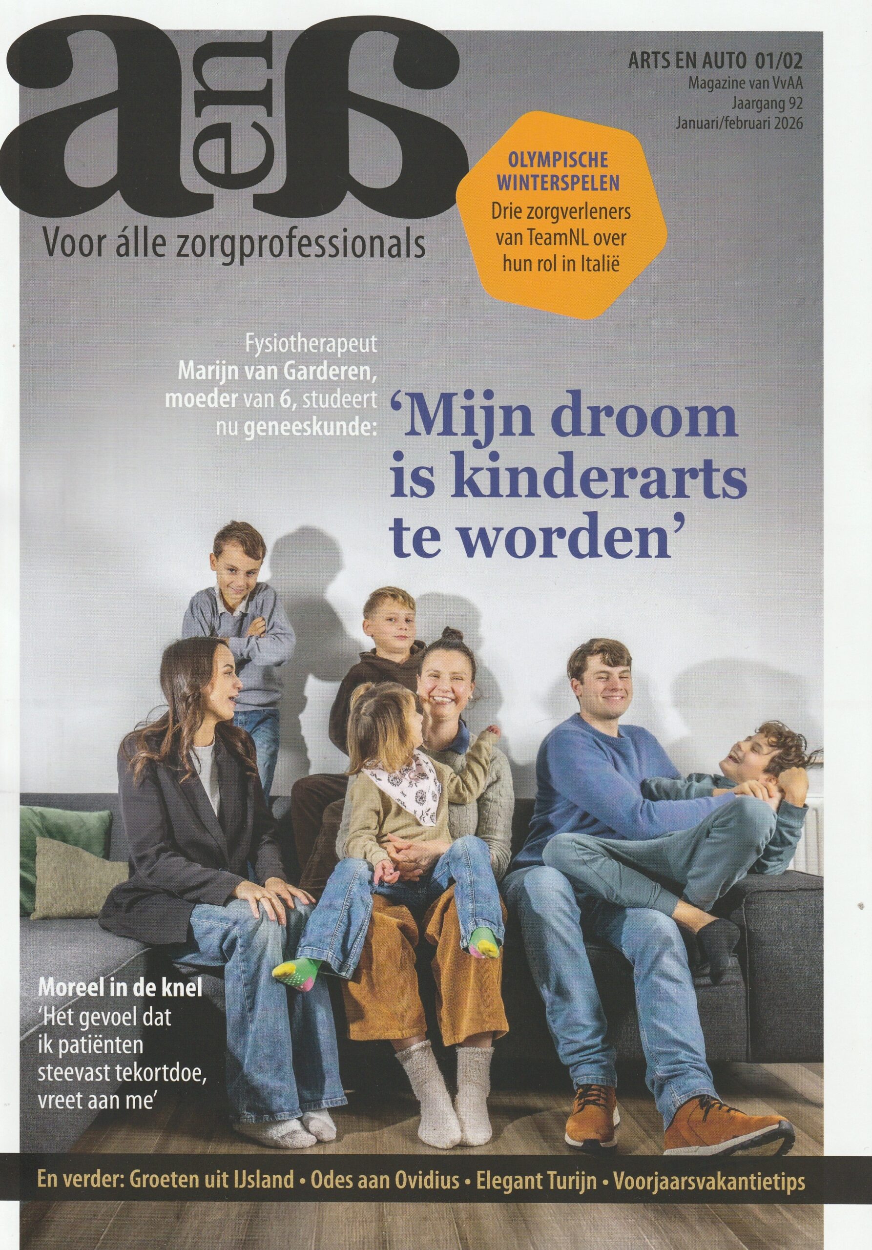 Tijdschrift Arts en Auto 1-2 cover - jan-feb 2026