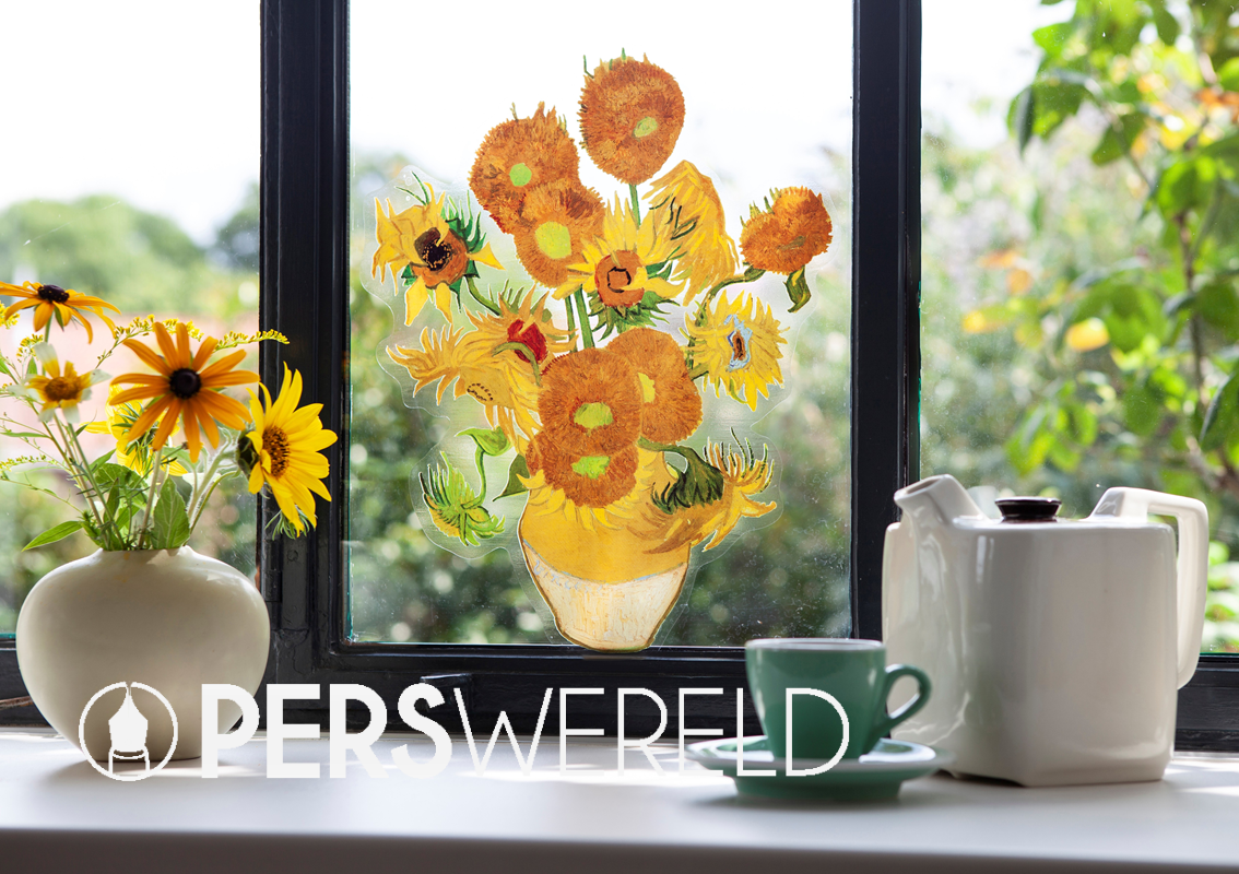 flatflowers-raamsticker-zonnebloemen-vincent-van-gogh